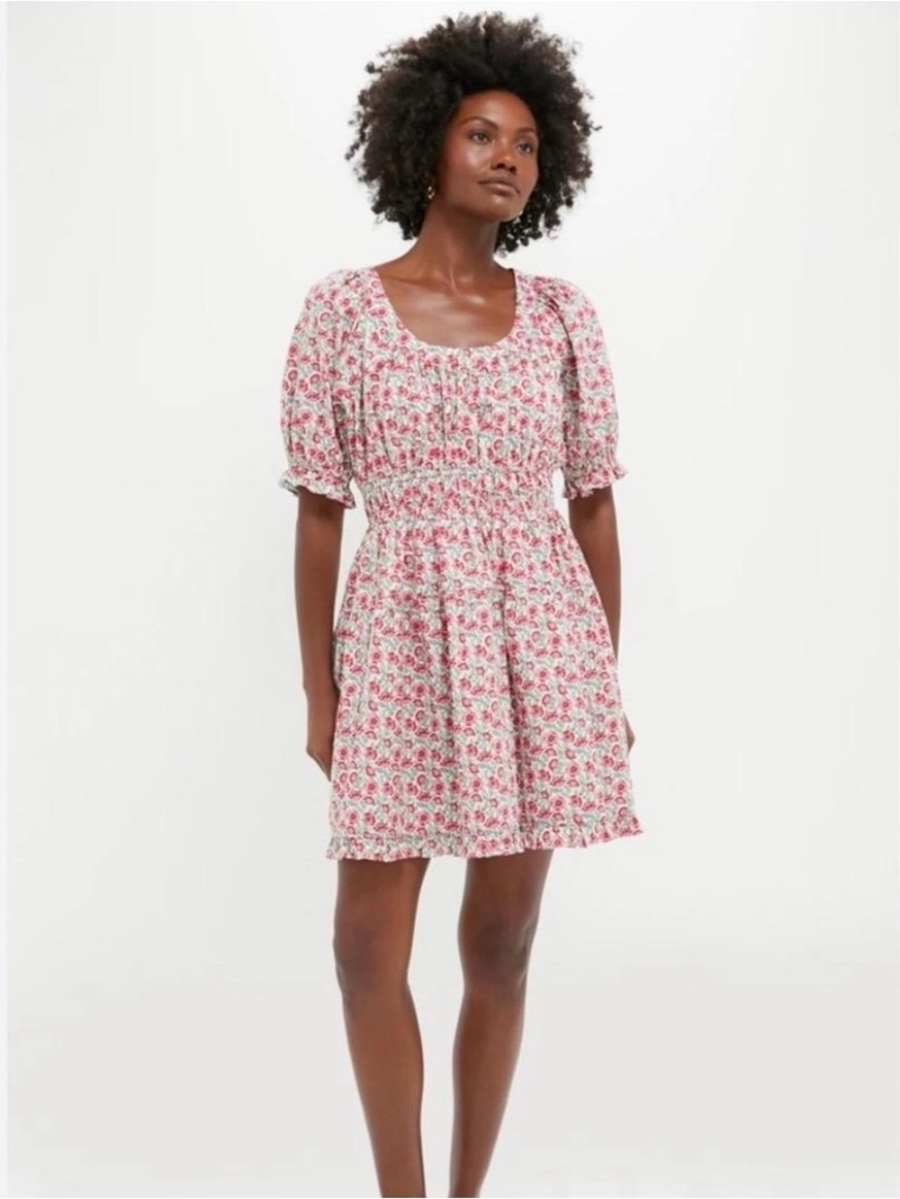 HYACINTH HOUSE Red floral Dorothy dress